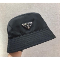 New Product Prada Nylon Bucket Hat 0929 Black 2025