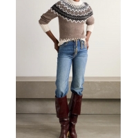 Spot Bulk Chloe Fair Isle Alpaca Merino Aool And Cashmere-blend Sweater C98645