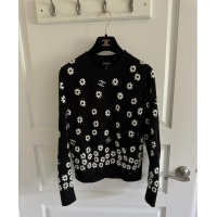 Well Crafted Cheap Chanel Sweater Floral Knit CH5794 Black 2025