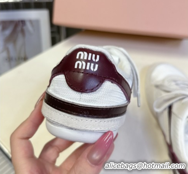 Buy Luxury Miu Miu Gymnasium Sneakers in Suede and Technical Fabric Grey 1024114