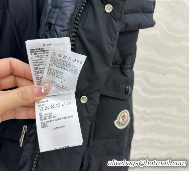 Latest Style Moncler MaYa Down Jacket 0814 Black 2025