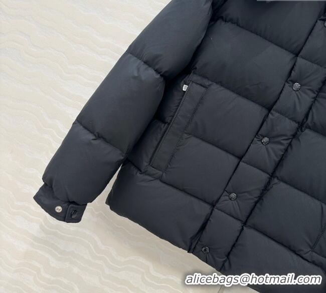 Latest Style Moncler MaYa Down Jacket 0814 Black 2025