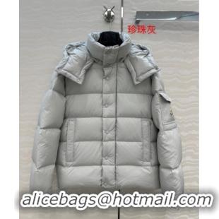 New Design Moncler MaYa Down Jacket 0814 Pearly Grey 2025