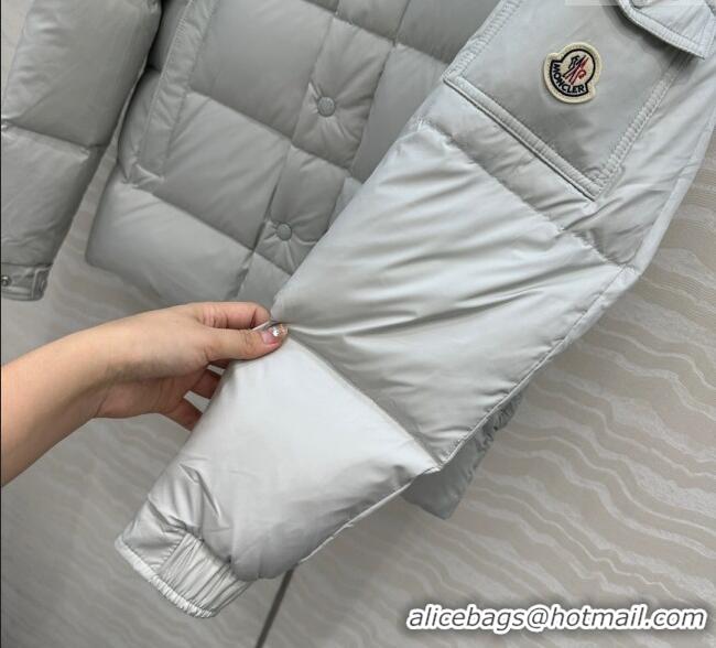 New Design Moncler MaYa Down Jacket 0814 Pearly Grey 2025