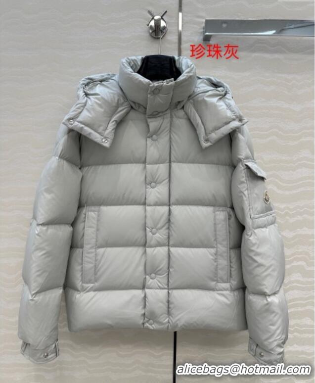 New Design Moncler MaYa Down Jacket 0814 Pearly Grey 2025