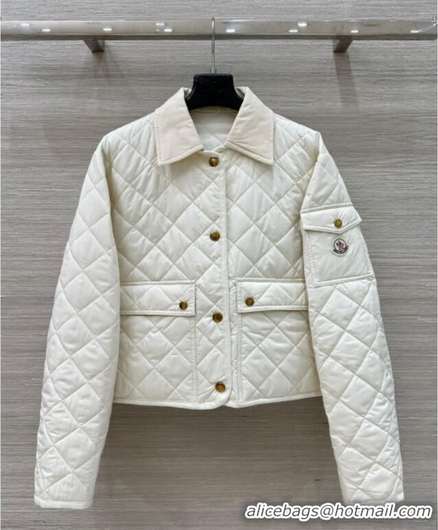 Classic Discount Moncler Padded Jacket M82104 White 2025
