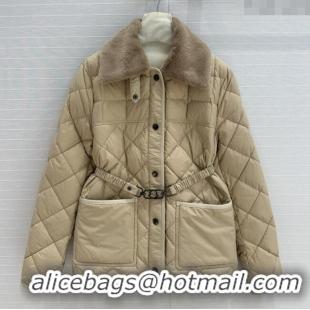 Buy Discount Moncler Down Jacket with Belt M82114 Brown 2025