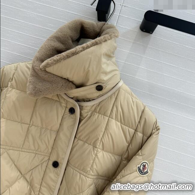 Buy Discount Moncler Down Jacket with Belt M82114 Brown 2025