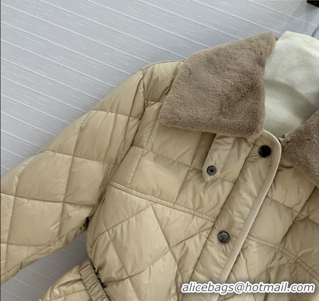 Buy Discount Moncler Down Jacket with Belt M82114 Brown 2025
