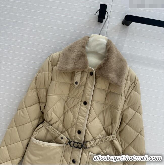 Buy Discount Moncler Down Jacket with Belt M82114 Brown 2025