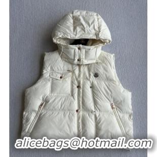 Fashion Wholesale Moncler Down Vest M082912 White 2025