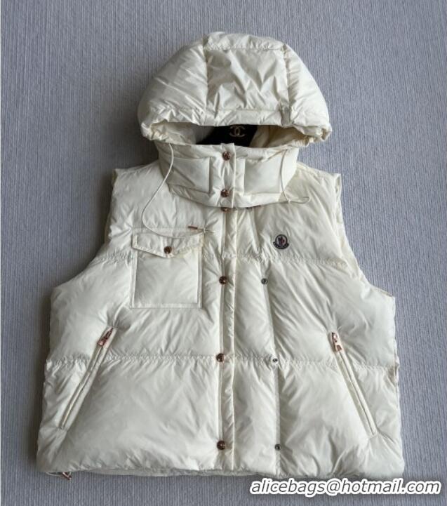 Fashion Wholesale Moncler Down Vest M082912 White 2025