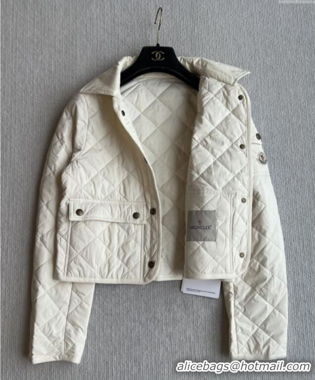 New Product Moncler Diamond-Quilted Padded Jacket M82913 Beige 2025