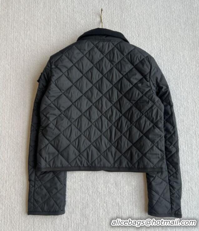Best Price Moncler Diamond-Quilted Padded Jacket M82914 Black 2025