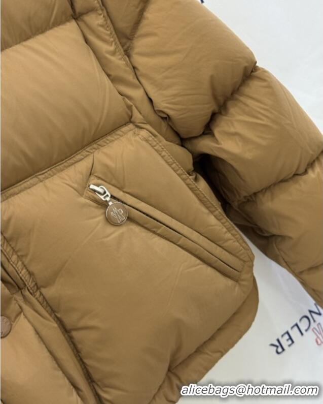 Luxury Wholesale Moncler Down Jacket M9217 Brown 2025