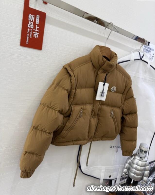 Luxury Wholesale Moncler Down Jacket M9217 Brown 2025