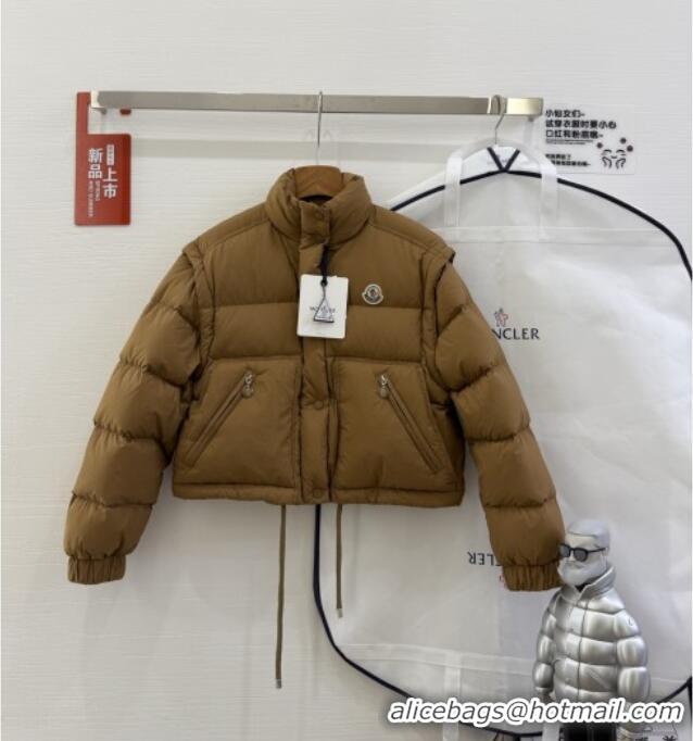 Luxury Wholesale Moncler Down Jacket M9217 Brown 2025
