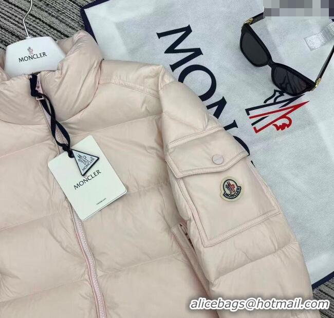 New Style Cheap Moncler Down Jacket ML090401 Pale Pink 2025