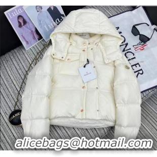 New Design Moncler Down Jacket ML090402 White 2025