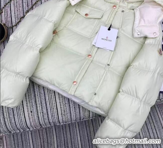 High Quality Moncler Down Jacket ML090402 Light Green 2025