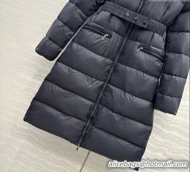 Classic Cheap Moncler Boedic Long Down Jacket ML090403 Black 2025