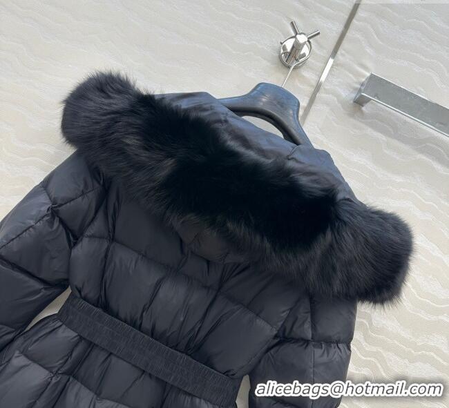 Inexpensive Moncler Boedic Long Down Jacket ML090403 All Black 2025