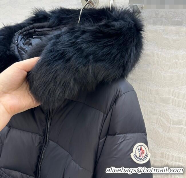 Inexpensive Moncler Boedic Long Down Jacket ML090403 All Black 2025