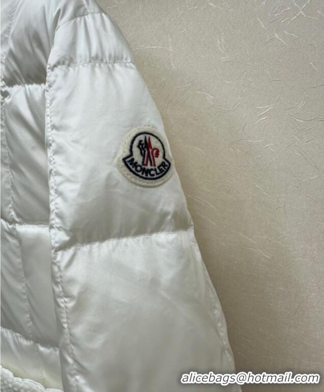 Best Quality Cheap Moncler Quilted Down Jacket ML090405 White 2025