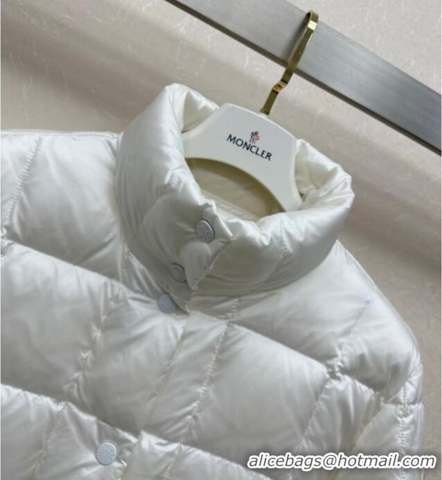 Best Quality Cheap Moncler Quilted Down Jacket ML090405 White 2025