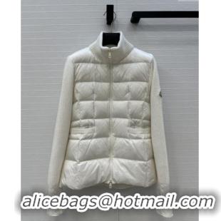 Buy Classic Moncler Padded Zip-up Cardigan M91619 White 2025