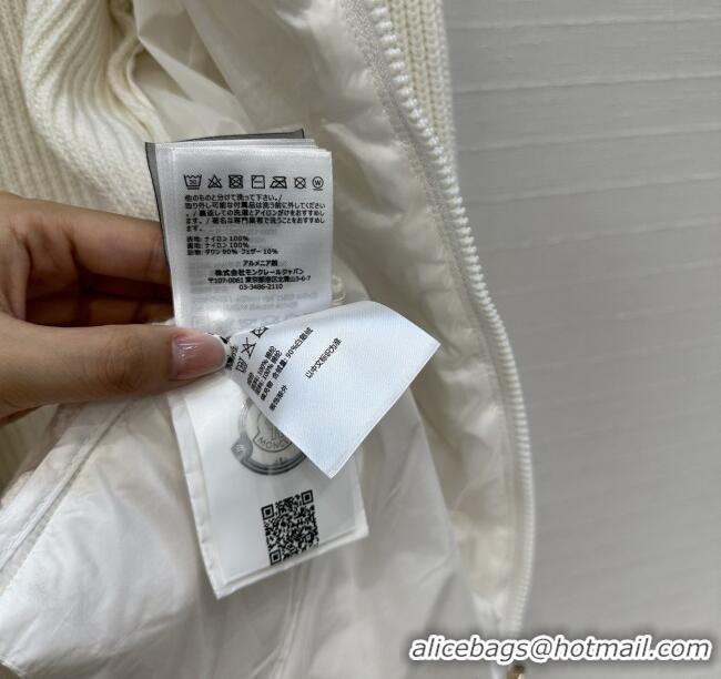 Buy Classic Moncler Padded Zip-up Cardigan M91619 White 2025