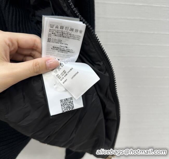 High Quality Discount Moncler Padded Zip-up Cardigan M91620 Black 2025