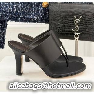 ​Luxury Classic The Row Signum 90MM Sandal in Calfskin TR1401 Black 2025