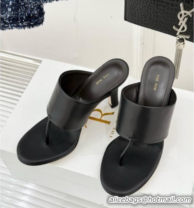 ​Luxury Classic The Row Signum 90MM Sandal in Calfskin TR1401 Black 2025