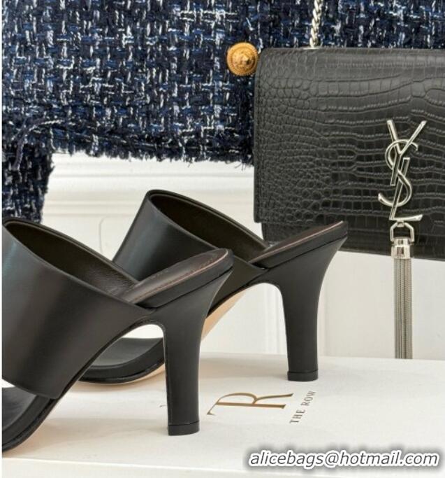 ​Luxury Classic The Row Signum 90MM Sandal in Calfskin TR1401 Black 2025