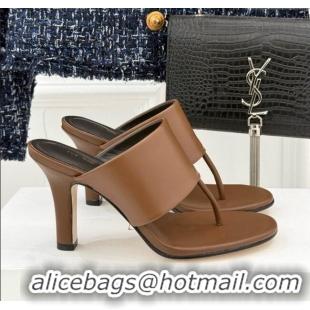 New Style The Row Signum 90MM Sandal in Calfskin TR1401 Brown 2025