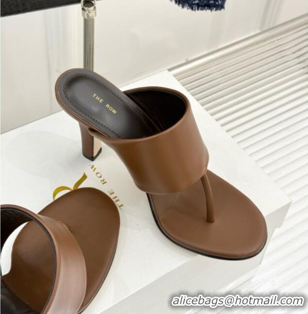 New Style The Row Signum 90MM Sandal in Calfskin TR1401 Brown 2025