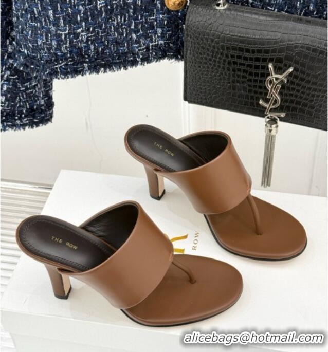 New Style The Row Signum 90MM Sandal in Calfskin TR1401 Brown 2025