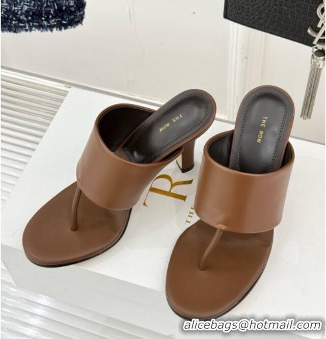New Style The Row Signum 90MM Sandal in Calfskin TR1401 Brown 2025