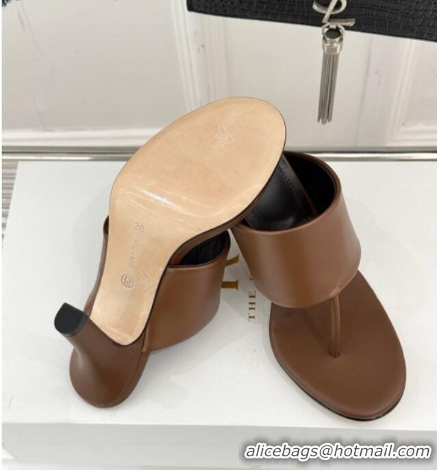 New Style The Row Signum 90MM Sandal in Calfskin TR1401 Brown 2025