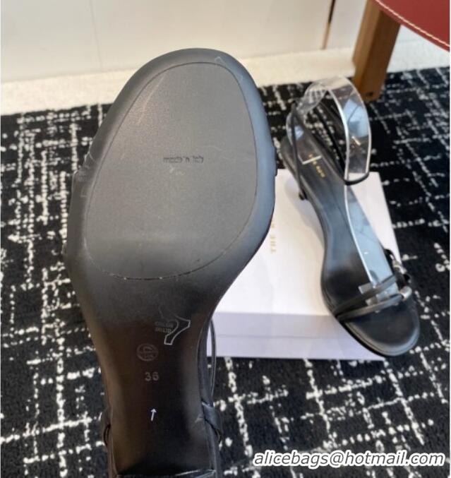 New Stylish The Row Calfskin Sandals in Calfskin TR1402 Black 2025