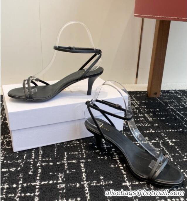 New Stylish The Row Calfskin Sandals in Calfskin TR1402 Black 2025