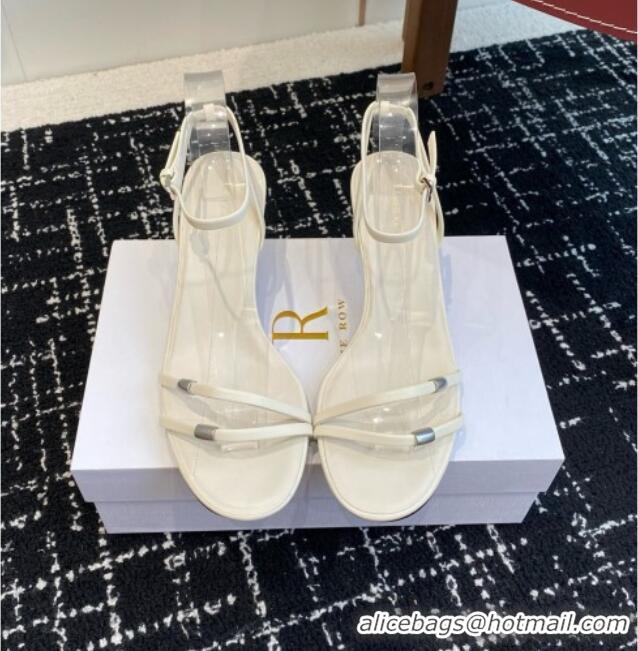 ​Top Quality The Row Calfskin Sandals in Calfskin TR1402 White 2025