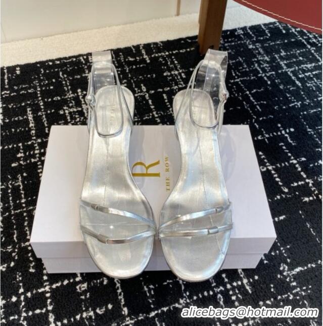 Discount The Row Calfskin Sandals in Calfskin TR1402 Silver 2025