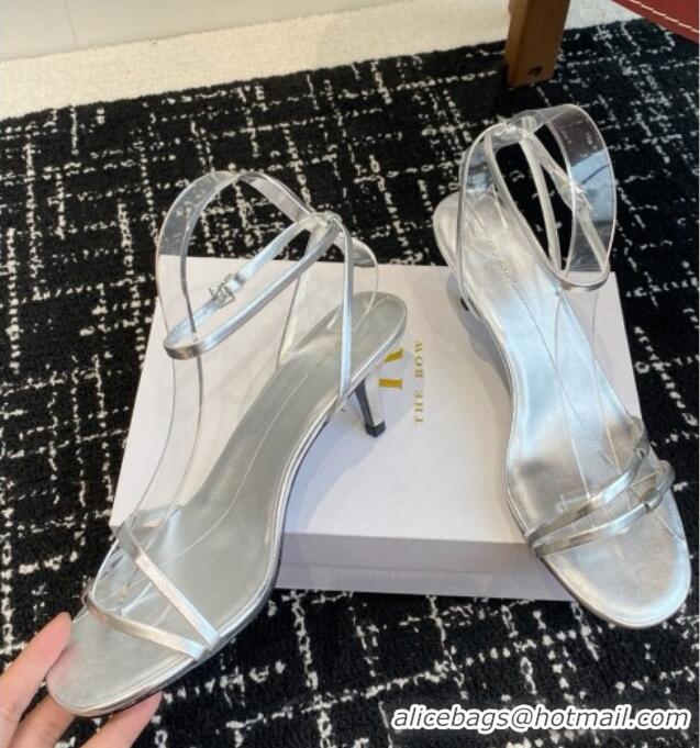 Discount The Row Calfskin Sandals in Calfskin TR1402 Silver 2025