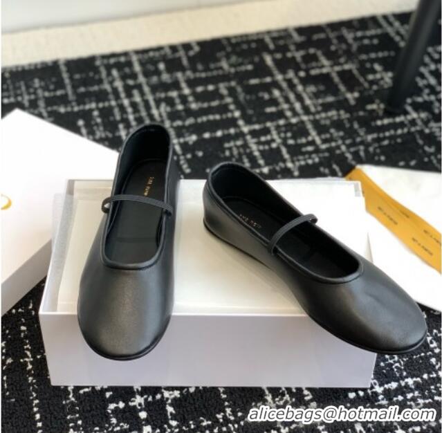 Discount The Row Elastic Ballet Slipper in Supple Calfskin TR1408 Black 2025