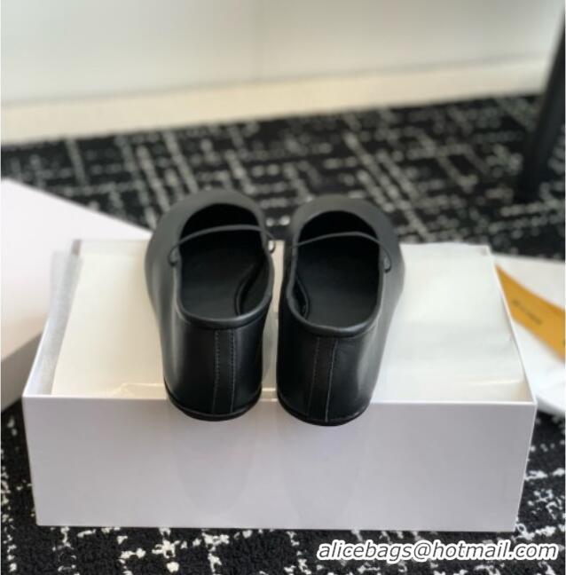 Discount The Row Elastic Ballet Slipper in Supple Calfskin TR1408 Black 2025
