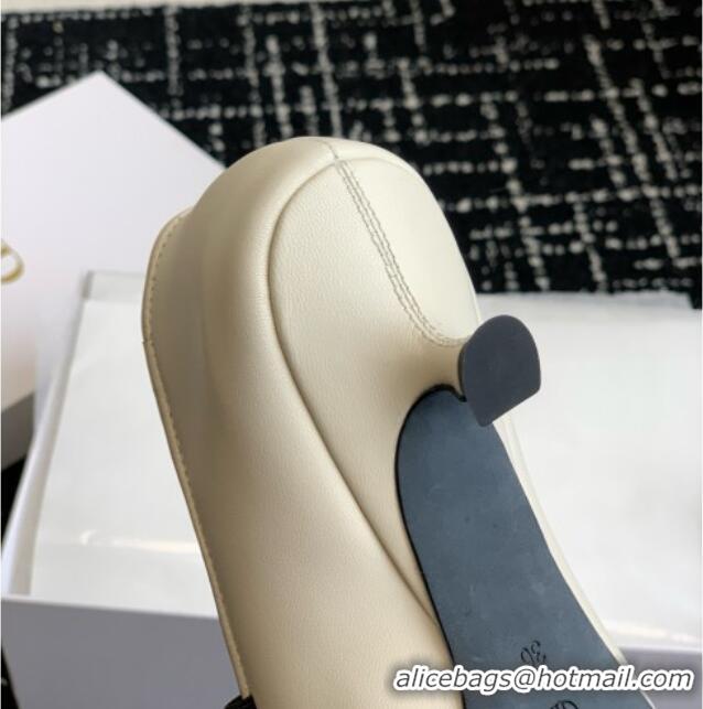 New Design The Row Elastic Pump in Supple Calfskin 3cm Heel TR1409 White 2025