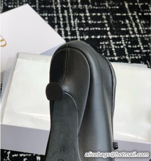 Top Quality The Row Elastic Pump in Supple Calfskin 3cm Heel TR1409 Black 2025
