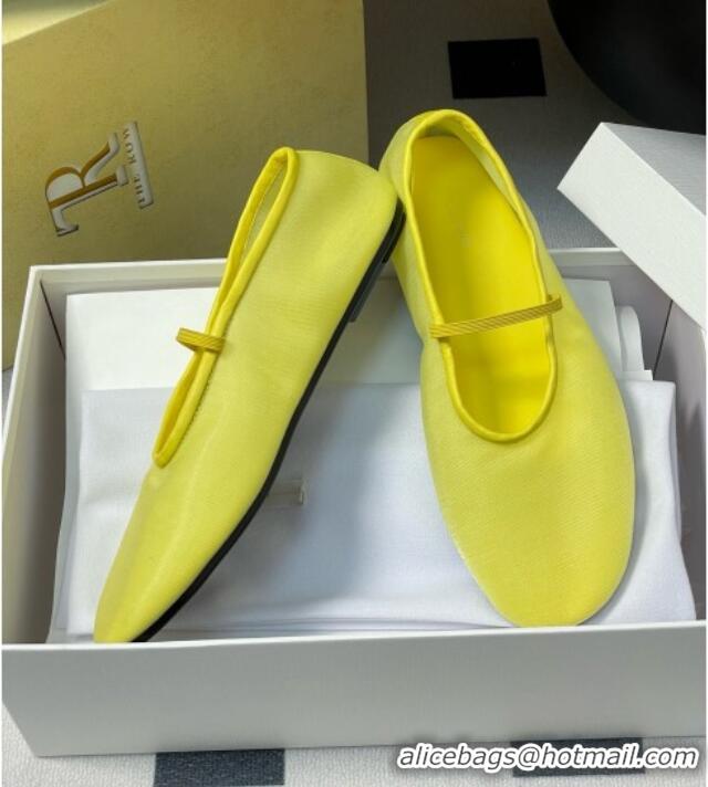 New Style The Row Elastic Ballet Slipper in Mesh TR1410 Yellow 2025
